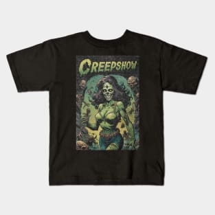 Creepshow Textured Vintage Art Kids T-Shirt